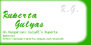 ruperta gulyas business card